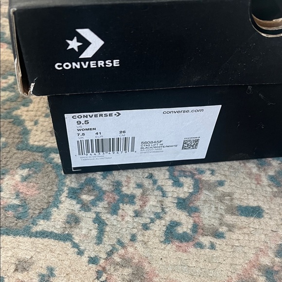 Converse Classic Black and White High-Tops platform - Picture 2 of 6